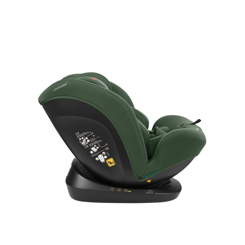 KIKKA BOO AUTOSJEDALICA 40-150CM I-EXPLORE 2 I-SIZE,ARMY GRE