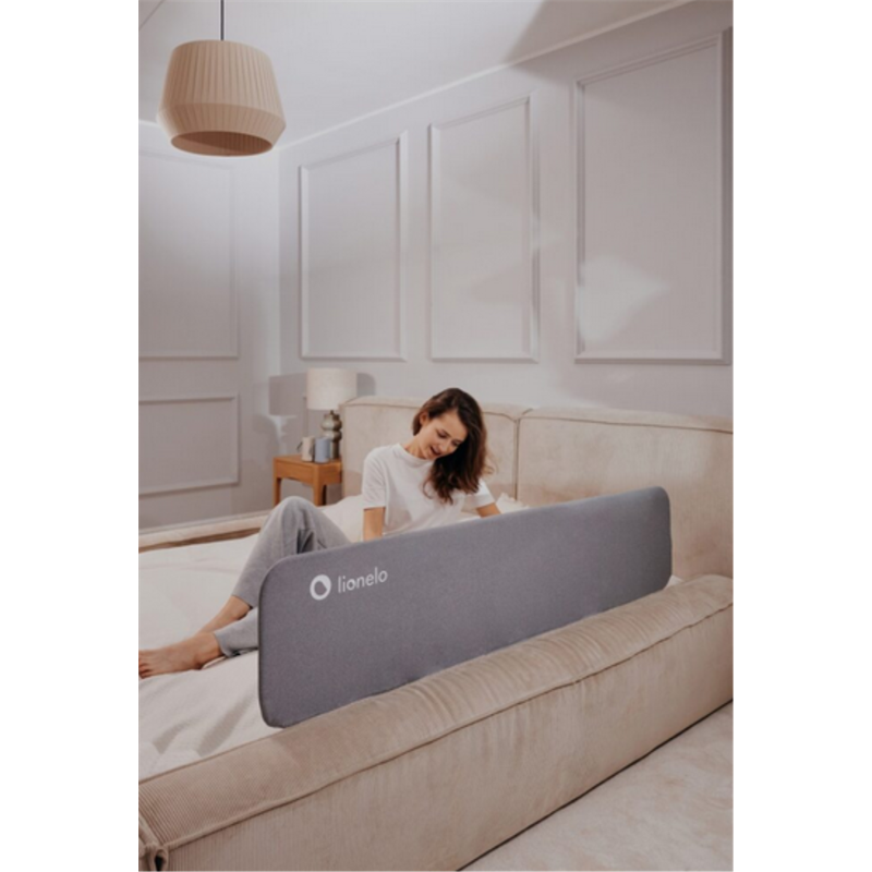 LIONELO LORA XL ZASTITNA OGRADA ZA KREVET GRAY STONE 150X45C