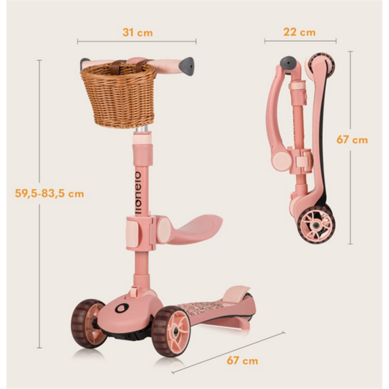LIONELO BALANS BICIKLO FRANKY PINK