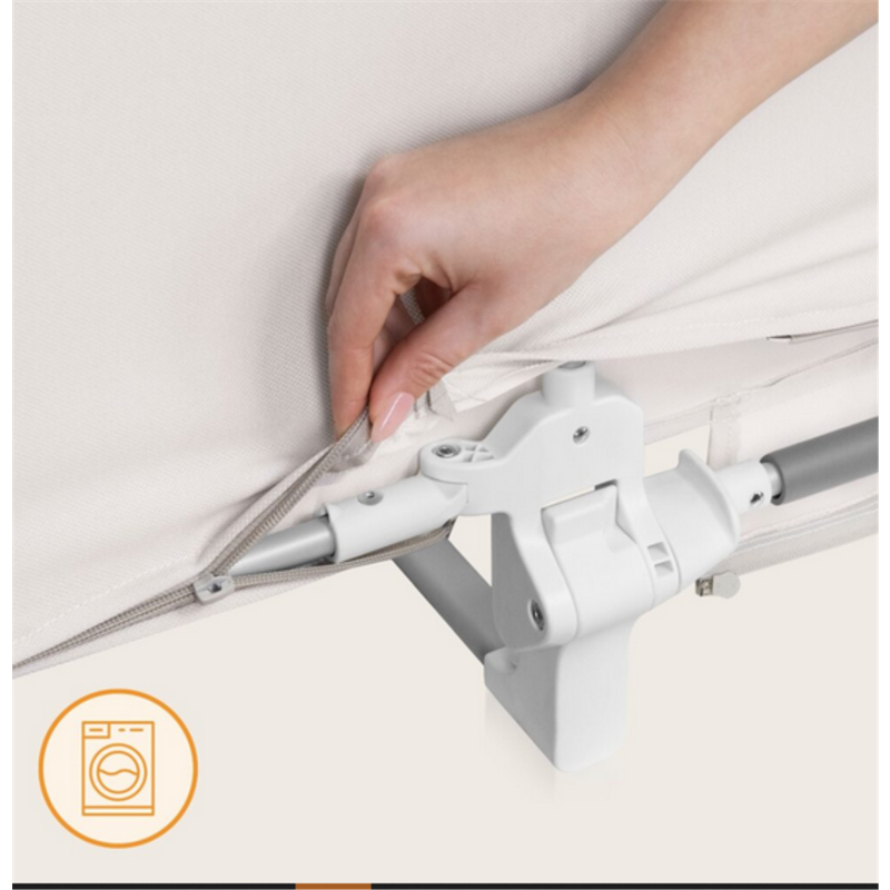LIONELO LORA ZASTITNA OGRADA ZA KREVET BEŽ 105X45CM