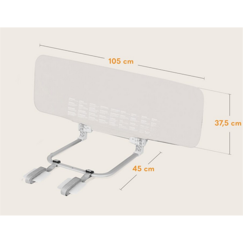 LIONELO LORA ZASTITNA OGRADA ZA KREVET BEŽ 105X45CM