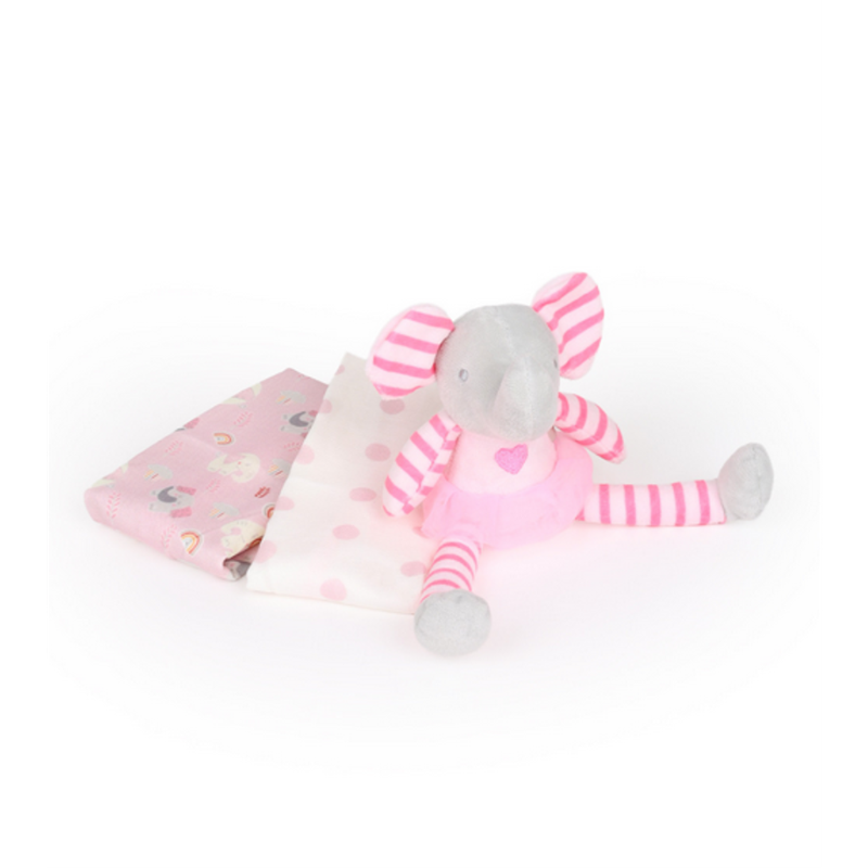 BEBI SET/PRVI OTISAK ROZI SLON FOR.
