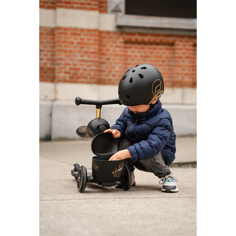 SCOOT AND RIDE HIGHWAYKICK 1 LIFESTYLE ROMOBIL, BLACK-GOLD