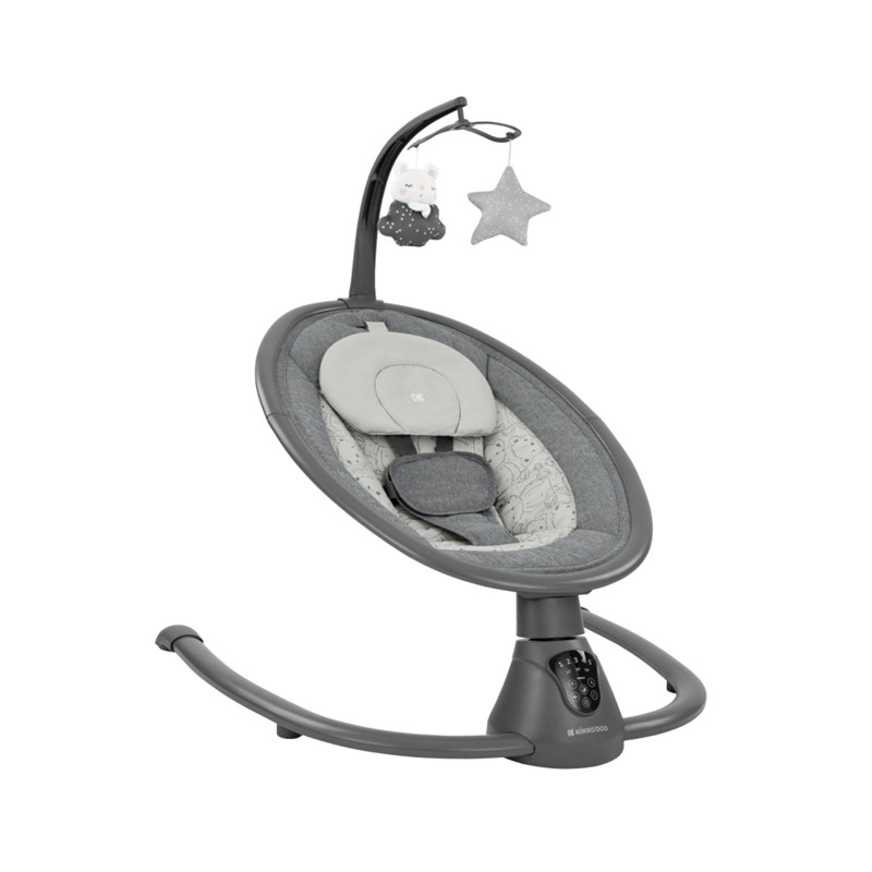 KIKKA BOO ELEKTRIČNA LJULJAČKA TWIDDLE,GREY