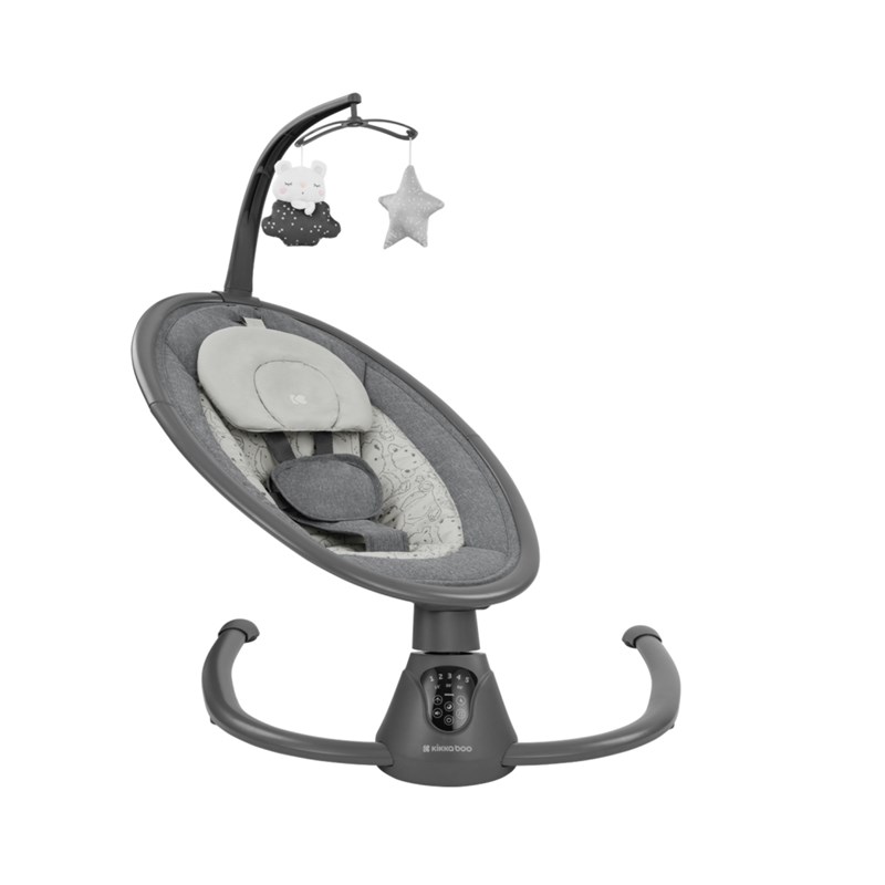 KIKKA BOO ELEKTRIČNA LJULJAČKA TWIDDLE,GREY
