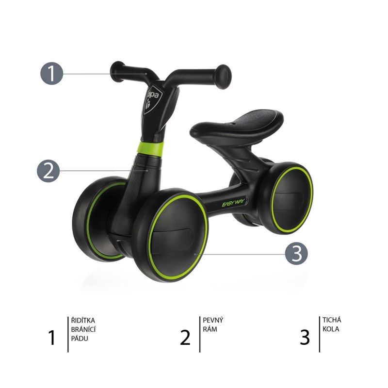 ZOPA BICIKL BALANS EASY-WAY,RACE GREY