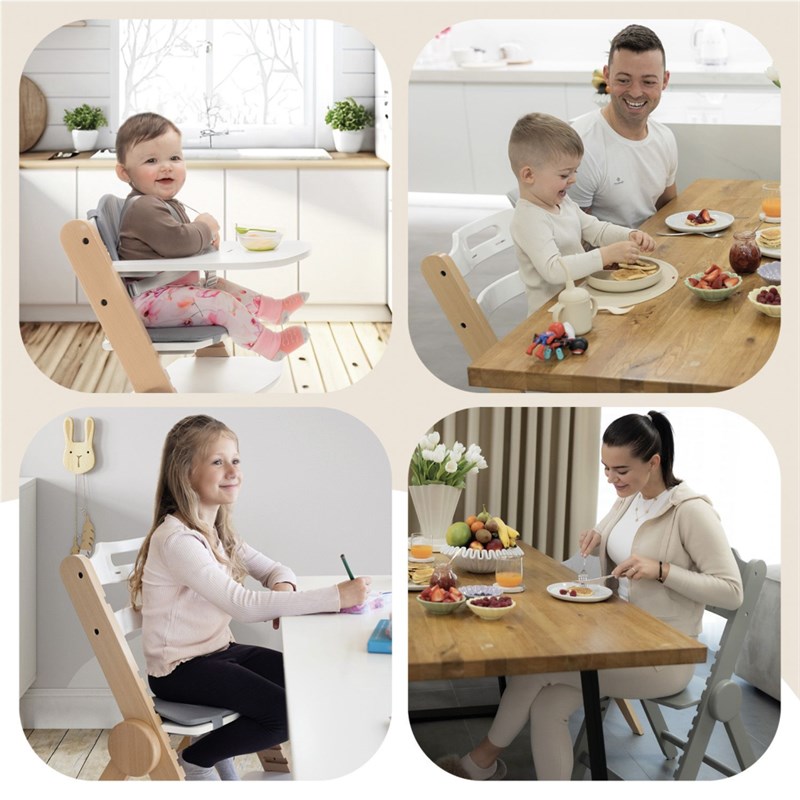 ZOPA DRVENA DJEČJA STOLICA CLIPP&CLAPP BLACK