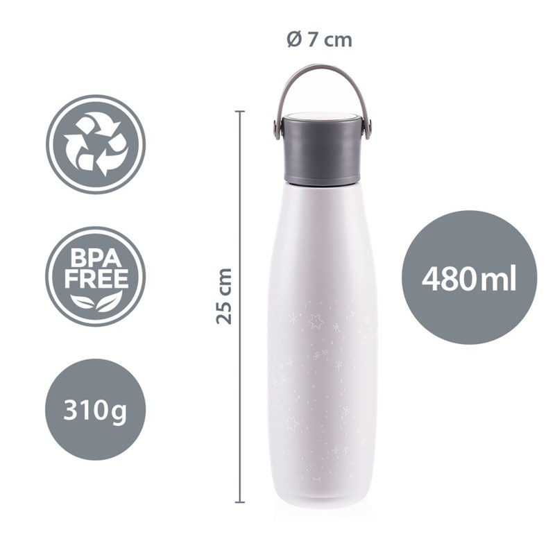 ZOPA TERMO BOCA S DRŽAČEM 480ML,STARS