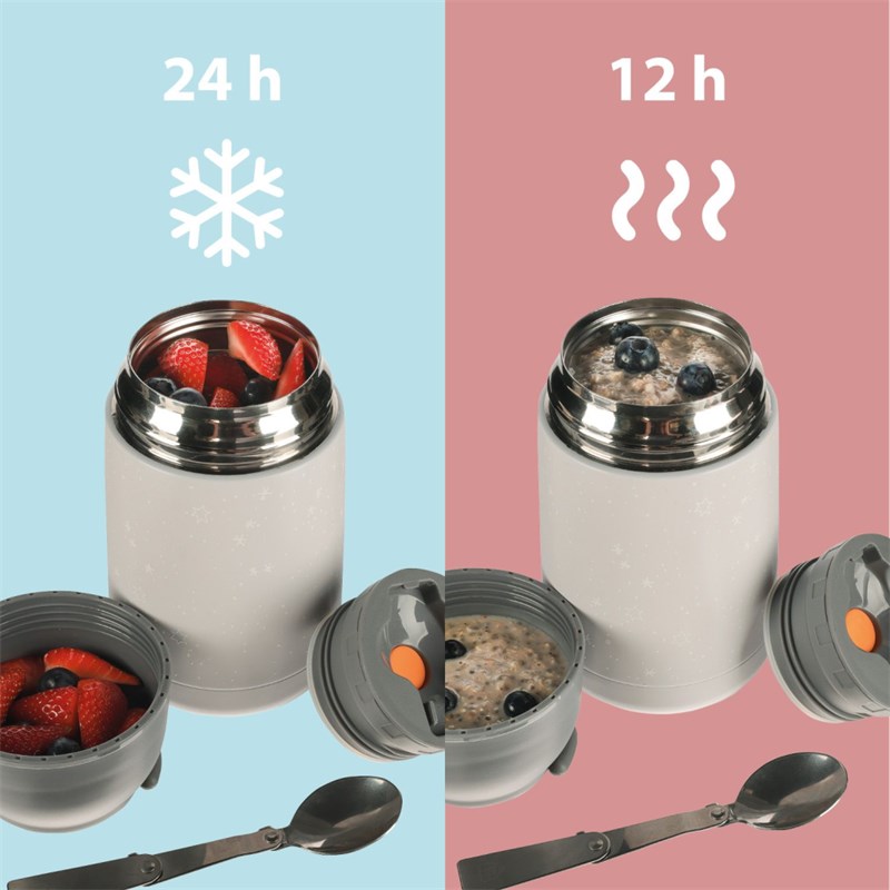 ZOPA TERMO BOCA ZA HRANU SA SILIK.DRŽAČEM 620ML,FLOWERS
