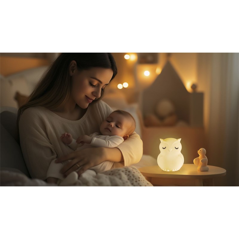 ZOPA SILIKONSKA LD LAMPA S GLAZBOM,VEL.L,OWL