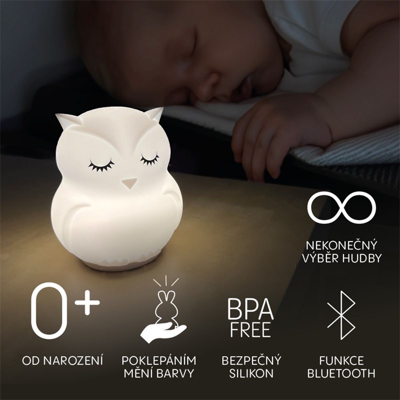 ZOPA SILIKONSKA LED LAMPA SA GLAZBOM,VEL.L,RABBIT
