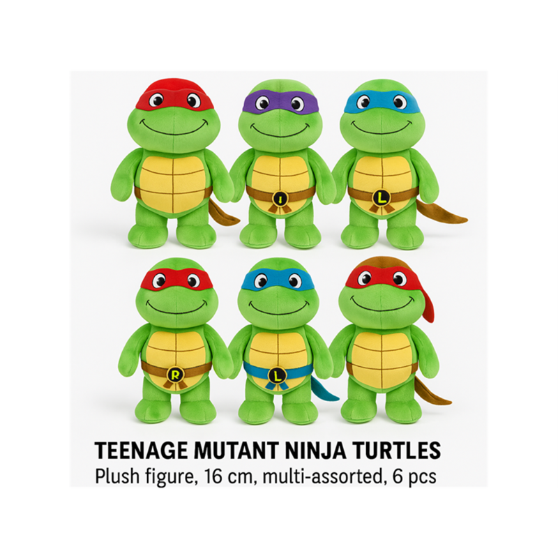PLIŠANA NINJA KORNJAČA 16CM TŠ.