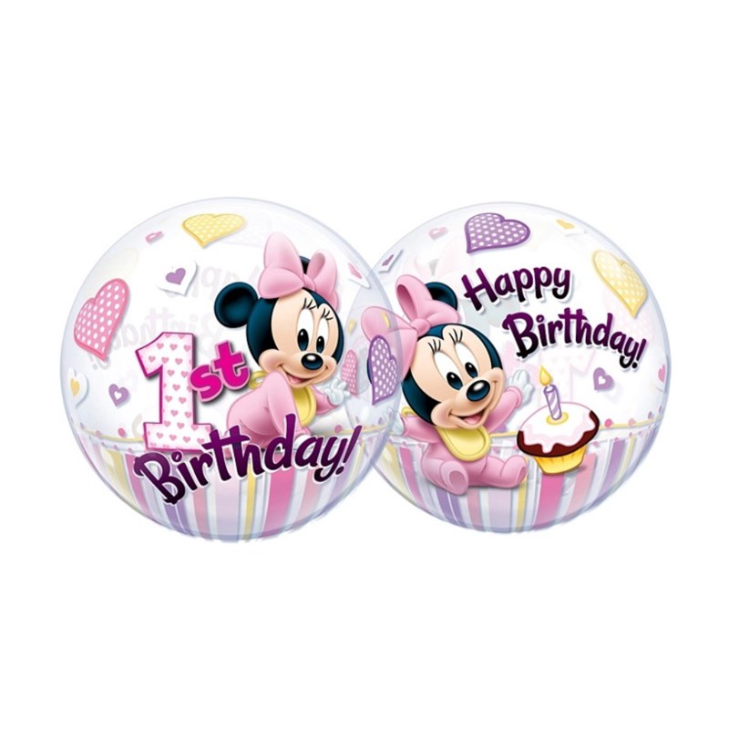 FOLIJSKI BALON MINNI MOUSE 1 BIRTHDAY 55CM