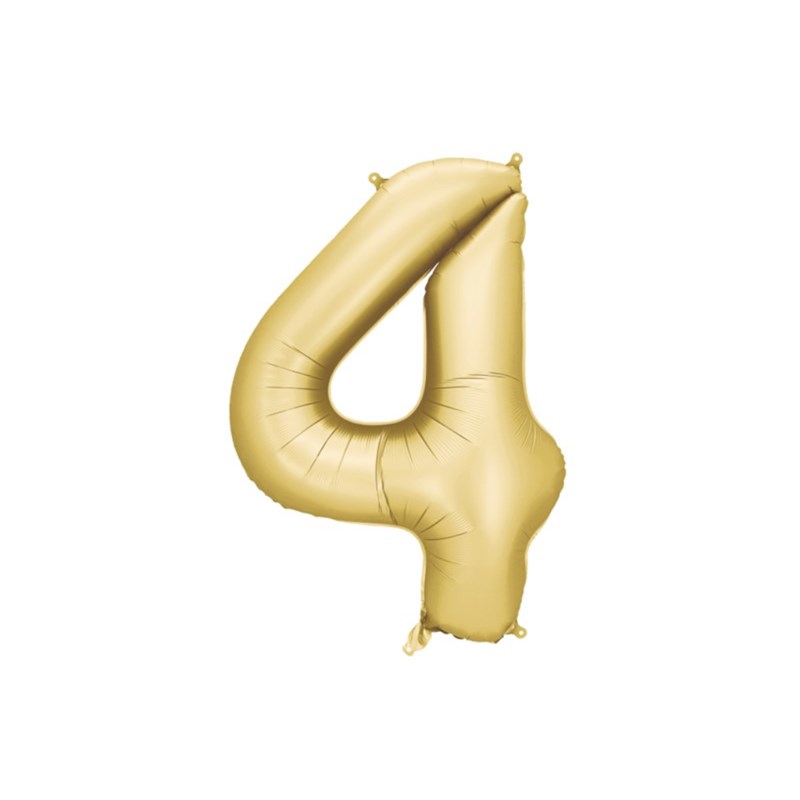 FOLIJSKI BALON MAT ZLATNO 86CM,BR.4 TŠ.