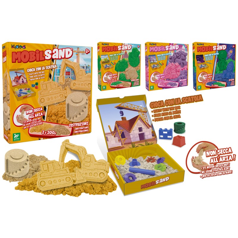 GLOBO ČAROBNI PIJESAK 2X200G SA PRIBOROM