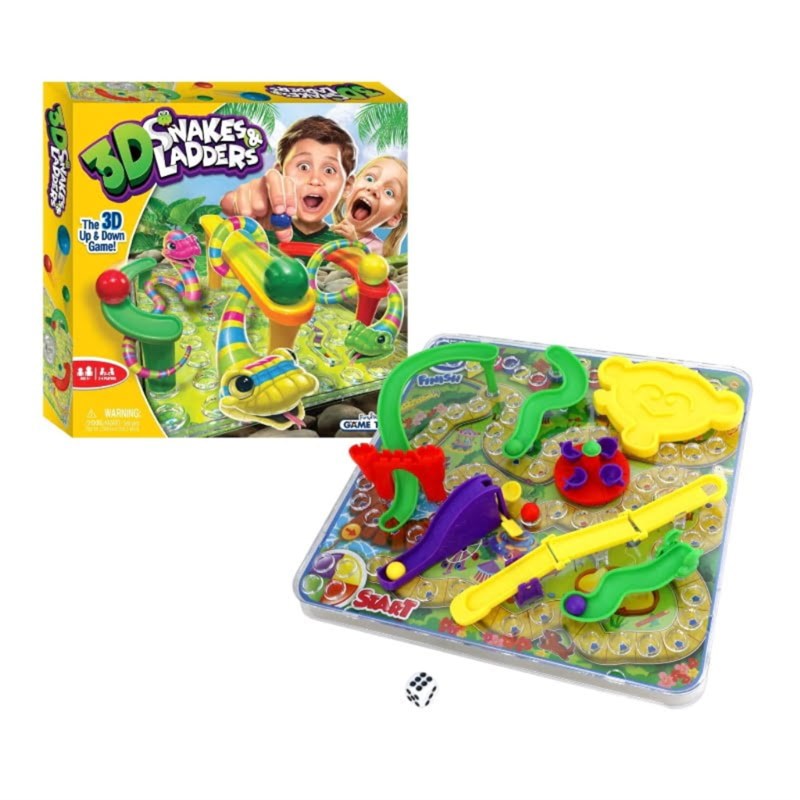 FUNVILLE DRUŠTVENA IGRA 3D SNAKES&LADDERS