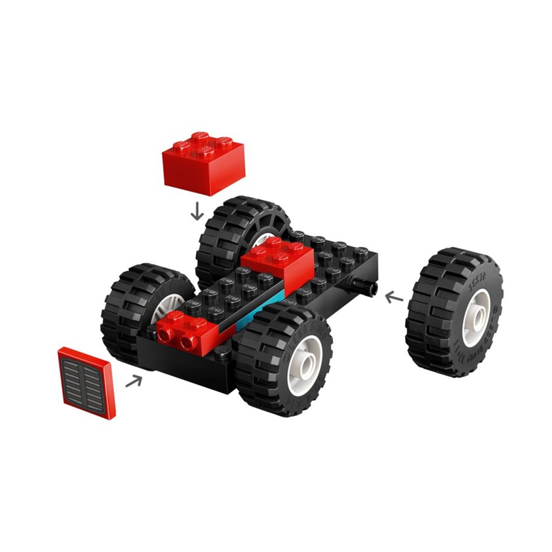 LEGO 60461 CRVENI TRAKTOR S PRIKOLICOM I OVCE