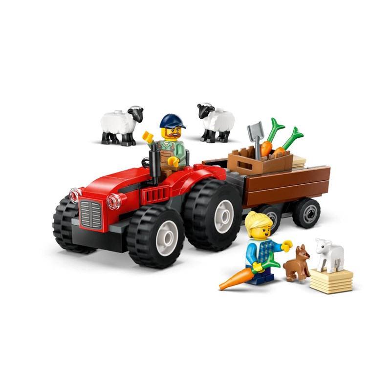 LEGO 60461 CRVENI TRAKTOR S PRIKOLICOM I OVCE