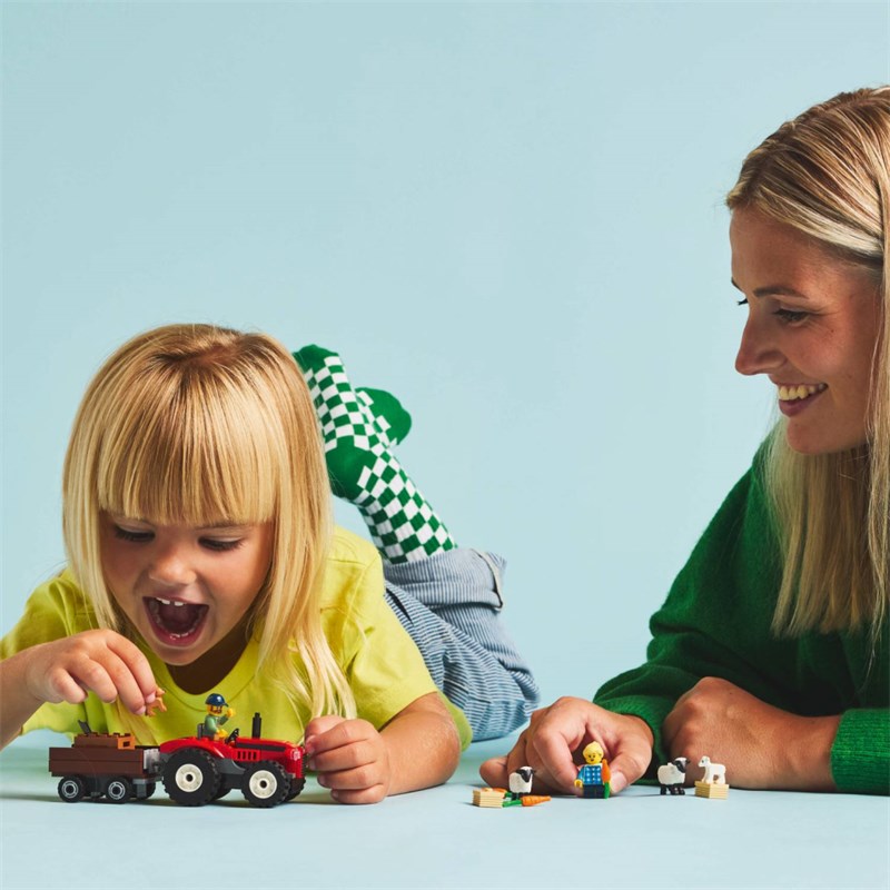 LEGO 60461 CRVENI TRAKTOR S PRIKOLICOM I OVCE