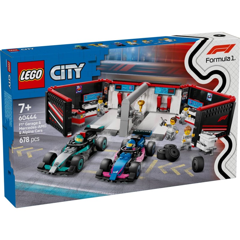 LEGO 60444 GARAŽA ZA F1 S AUTIMA MERCEDES AMG I ALPINE