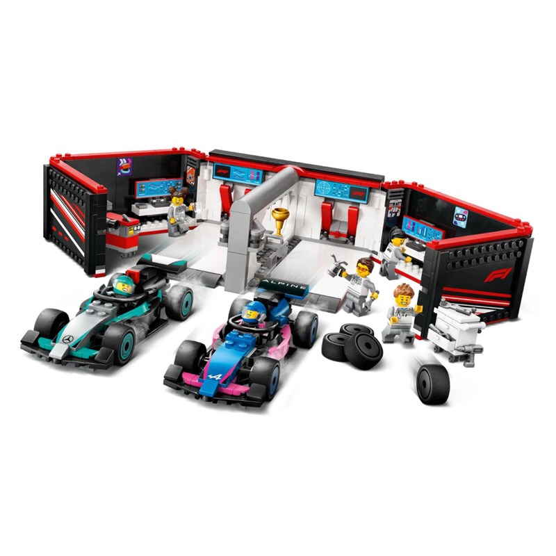 LEGO 60444 GARAŽA ZA F1 S AUTIMA MERCEDES AMG I ALPINE