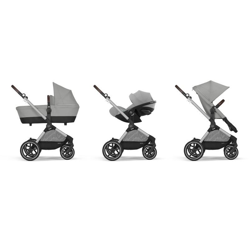 CYBEX KOLICA EOS LUX SLV B,STONE GREY MID