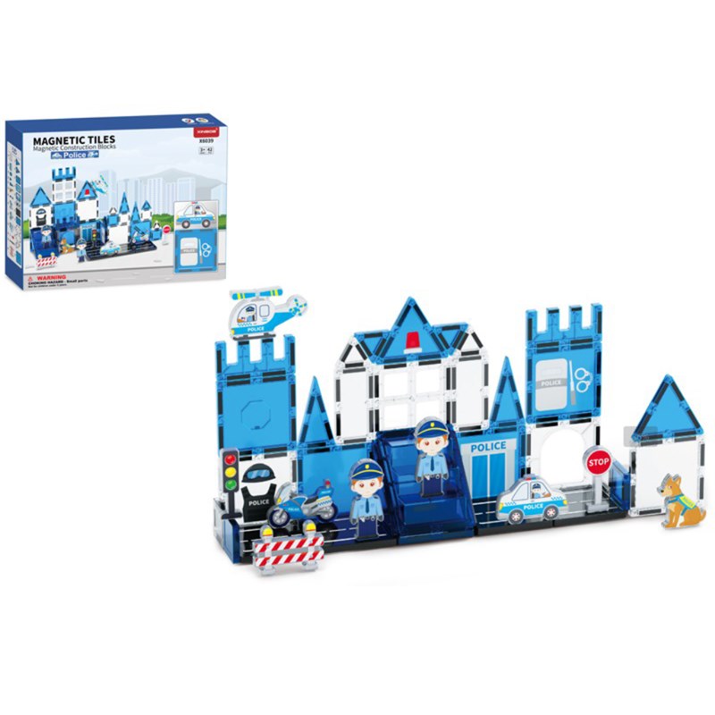 FUNTOY IGRAČKA MAGNETNE KONSTRUKCIJSKE KOCKE,POLICE 42KOM