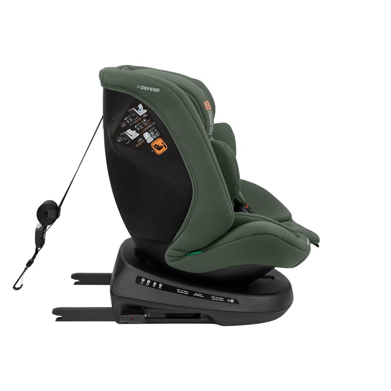 KIKKA BOO AUTOSJEDALICA 40-150CM I-DEFEND I-SIZE ARMY GREEN