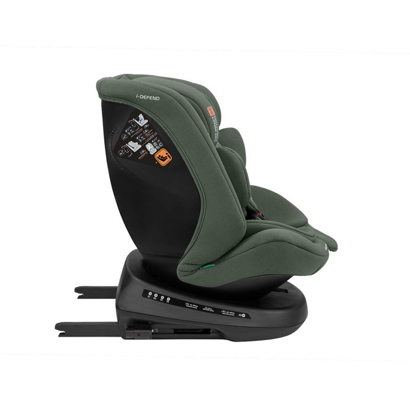 KIKKA BOO AUTOSJEDALICA 40-150CM I-DEFEND I-SIZE ARMY GREEN