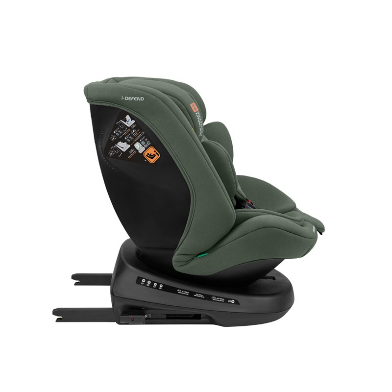 KIKKA BOO AUTOSJEDALICA 40-150CM I-DEFEND I-SIZE ARMY GREEN