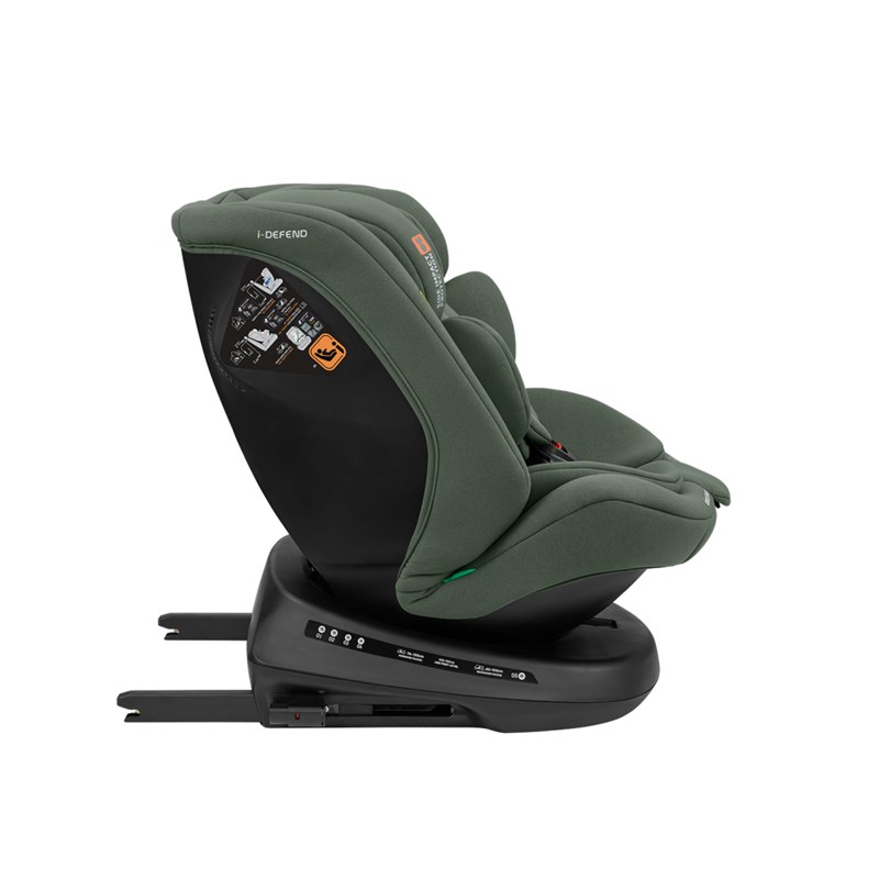 KIKKA BOO AUTOSJEDALICA 40-150CM I-DEFEND I-SIZE ARMY GREEN