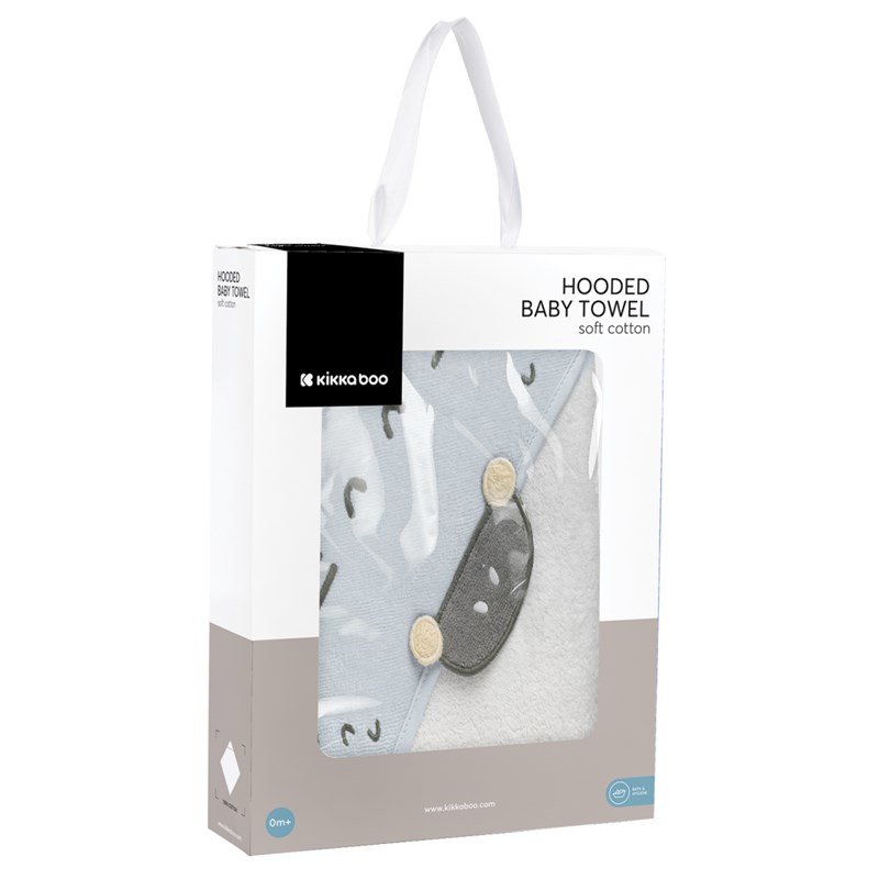 KIKKA BOO RUČNIK S KAPULJAČOM 90/90CM STRIPY FRIENDS