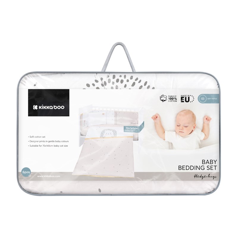 KIKKA BOO POSTELJINA OD 6 DIJELOVA 70/140 HEDGE-HUGS