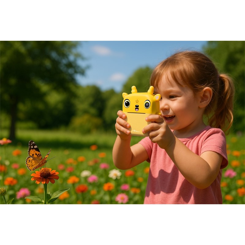 DJEČJA KAMERA S TERMALNIM PRINTEROM FOTOGRAFIJA/ŽUTA