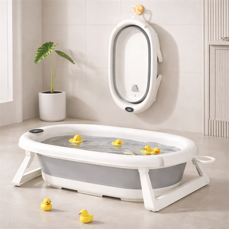 NESTA TUBY SKLOPIVA KADA S TERMOMETROM I UMETKOM ZA KUPANJE,GREY