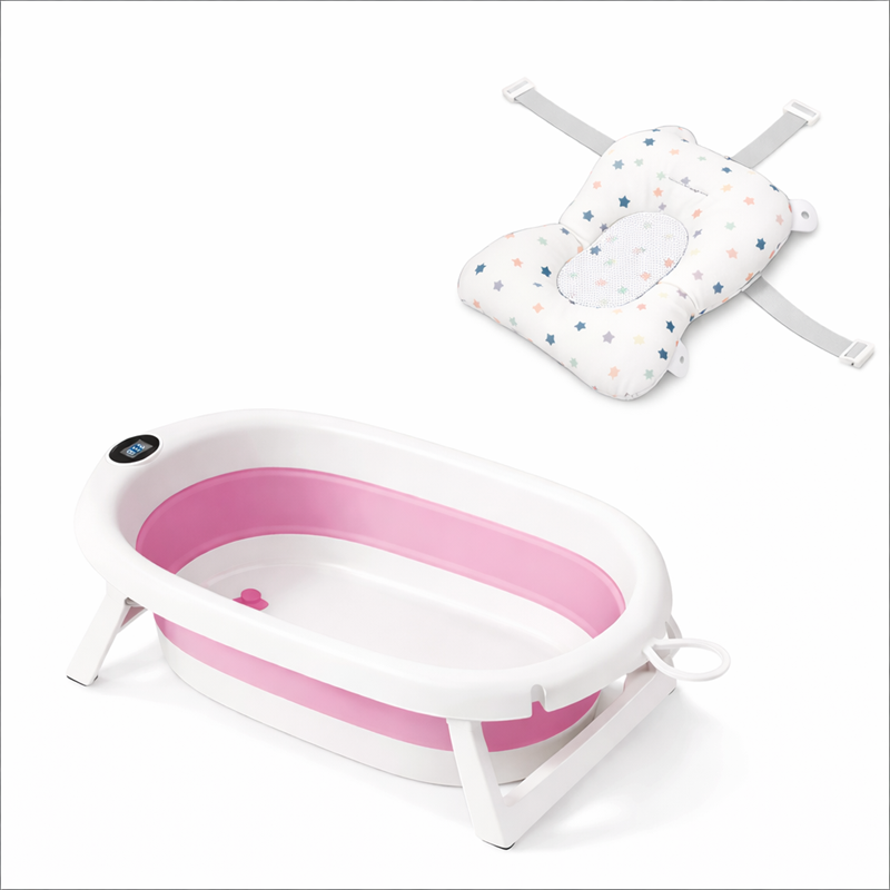 NESTA TUBY SKLOPIVA KADA S TERMOMETROM I UMETKOM ZA KUPANJE,PINK