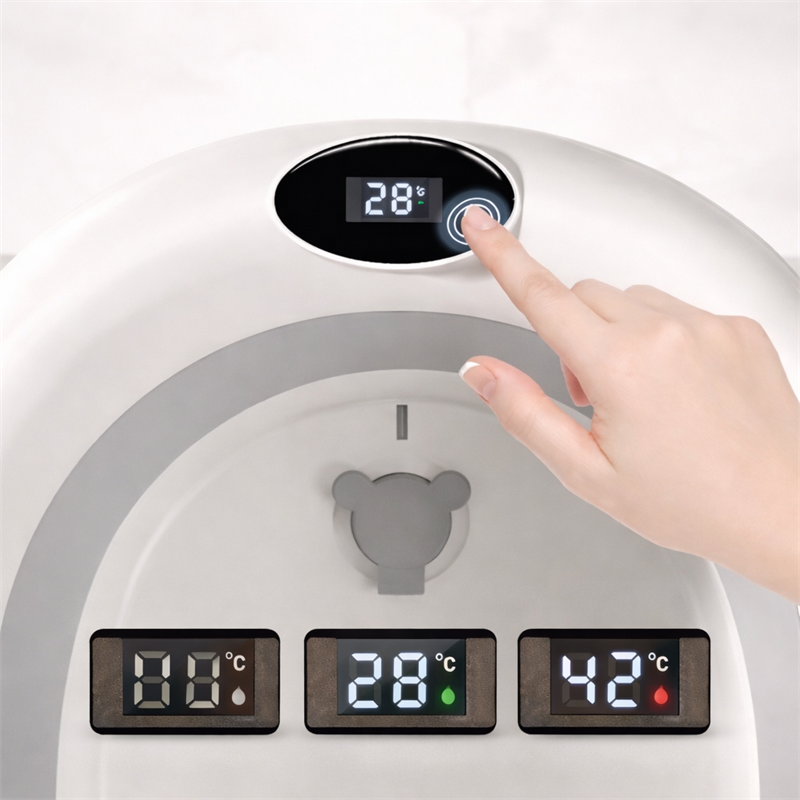 NESTA TUBY SKLOPIVA KADA S TERMOMETROM I UMETKOM ZA KUPANJE,PINK