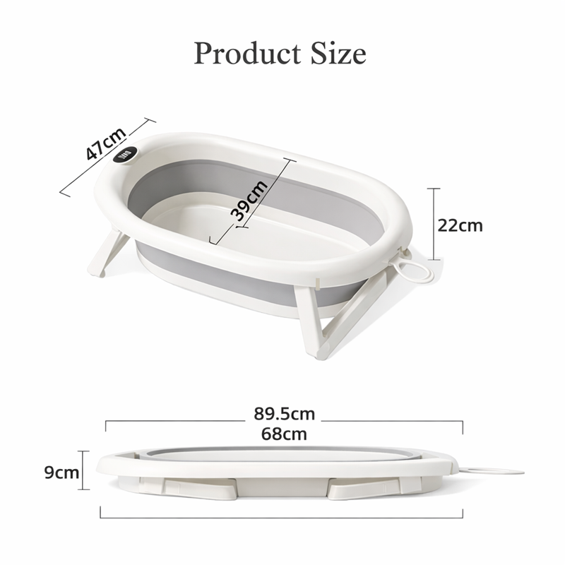 NESTA TUBY SKLOPIVA KADA S TERMOMETROM I UMETKOM ZA KUPANJE,PINK