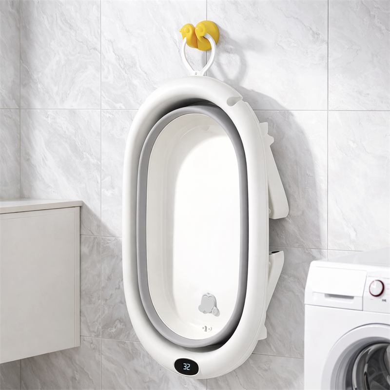 NESTA TUBY SKLOPIVA KADA S TERMOMETROM I UMETKOM ZA KUPANJE,PINK