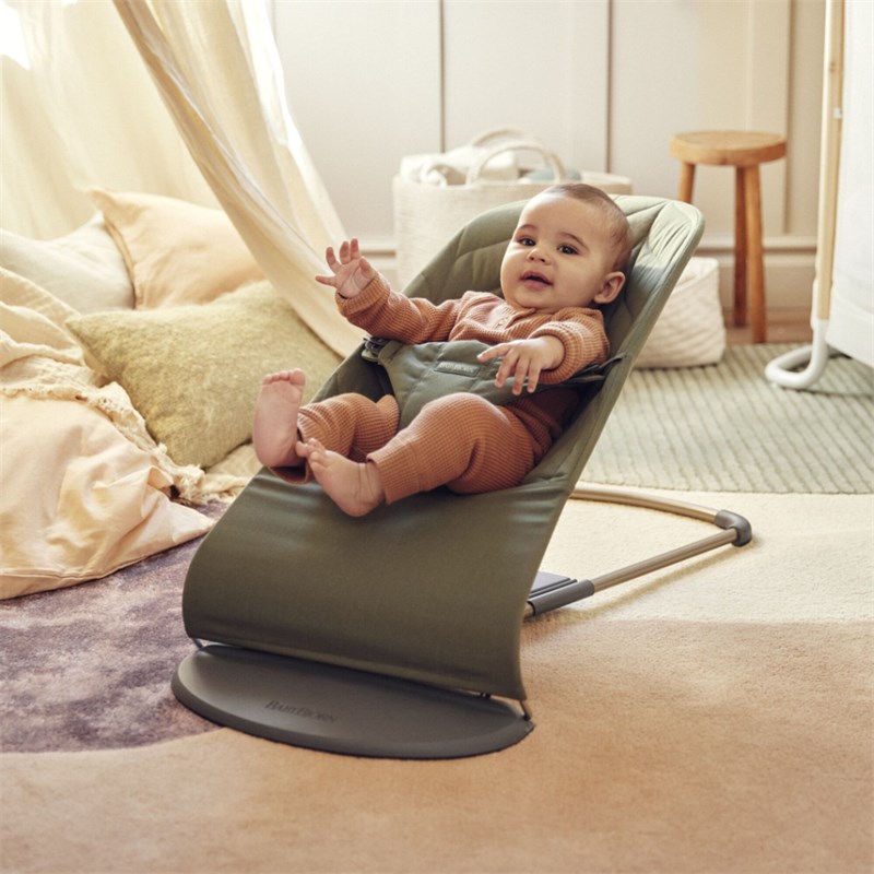 BABYBJORN BLISS WOVEN PETAL LEŽALJKA-DARK GREY