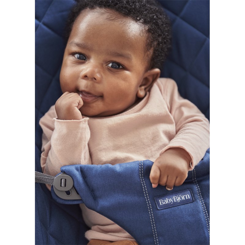 BABYBJORN BLISS WOVEN CLASSIC QUILT LEŽALJKA, MIDNIGHT BLUE