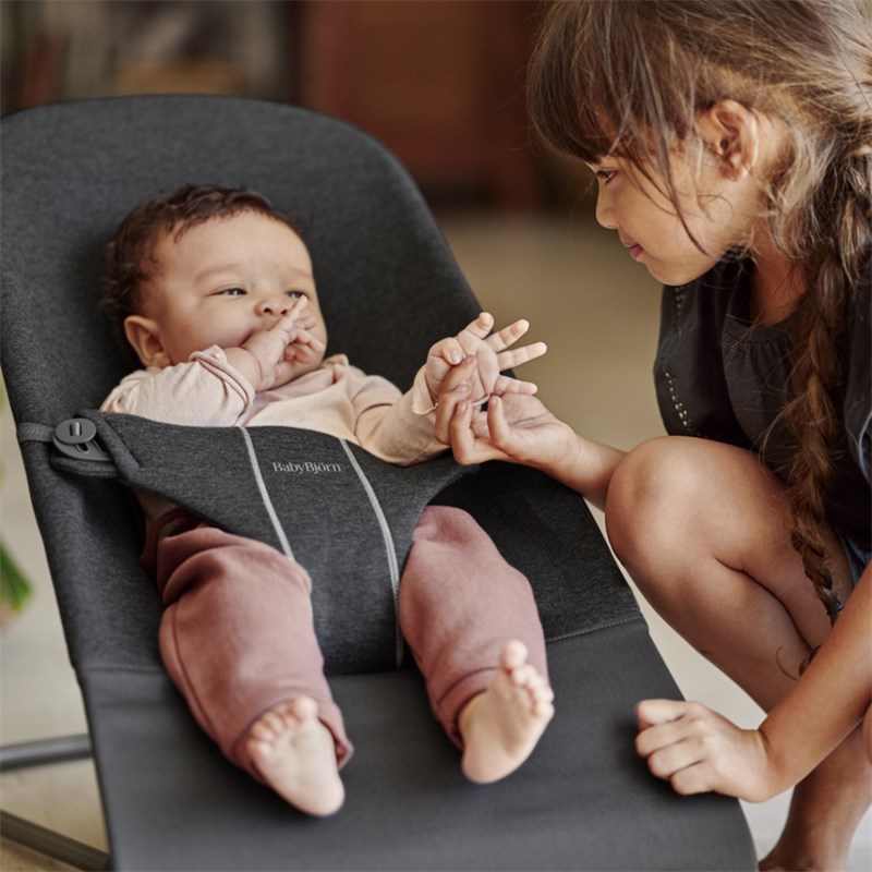 BABYBJORN BLISS 3D JERSEY LEŽALJKA, CHARCOAL-GREY