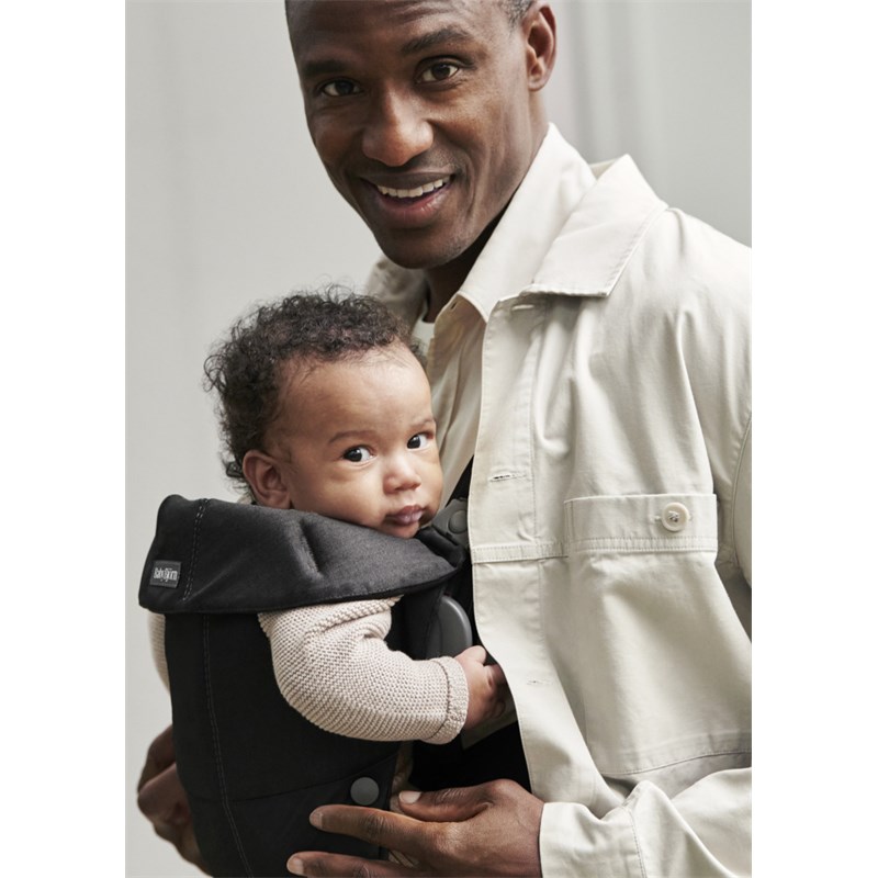 BABYBJORN MINI KENGUR, WOVEN, BLACK