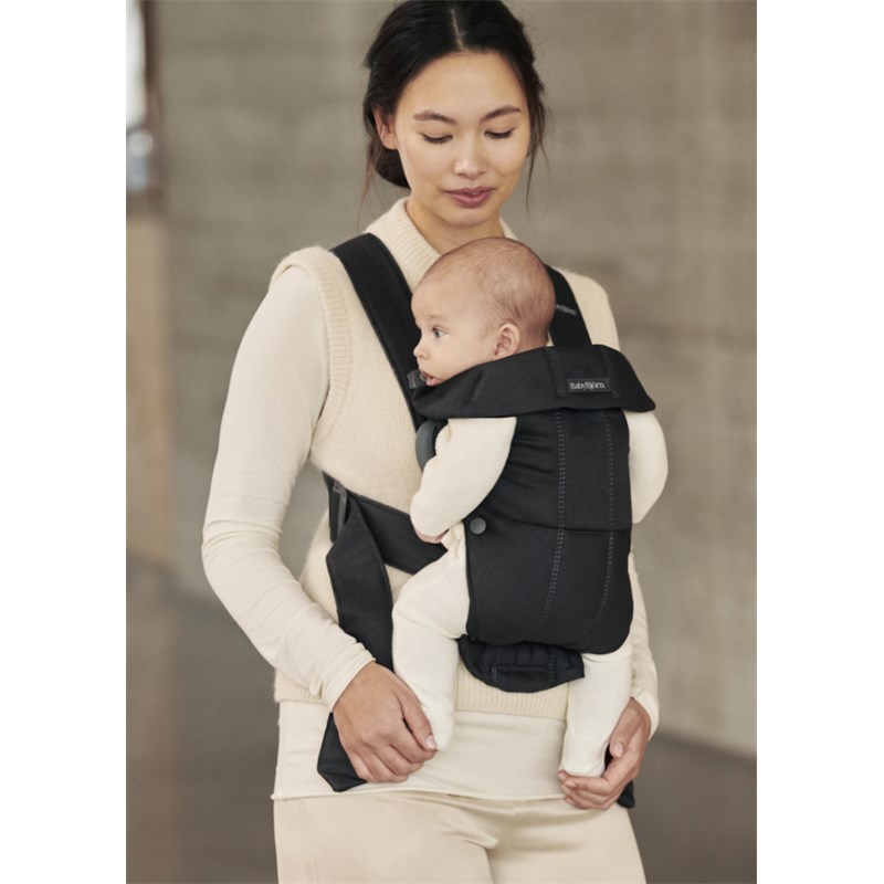 BABYBJORN MINI KENGUR, WOVEN, BLACK