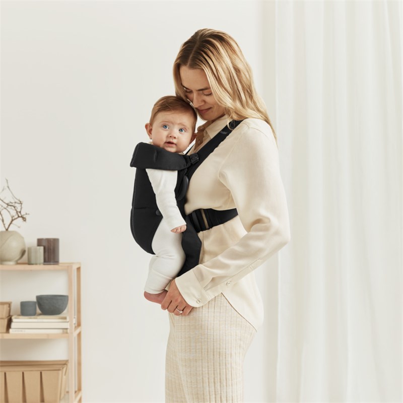 BABYBJORN MINI KENGUR, WOVEN, BLACK