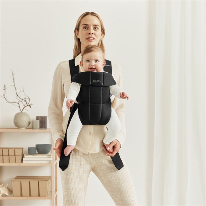 BABYBJORN MINI KENGUR, WOVEN, BLACK