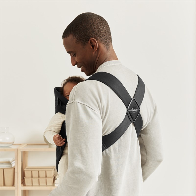 BABYBJORN MINI KENGUR, WOVEN, BLACK