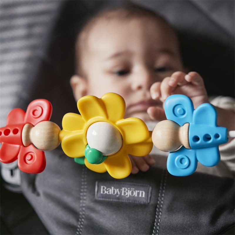 BABYBJORN BLISS WOVEN C-QUILT,ANTHRACITE SA GOOGLY EYES IGRA