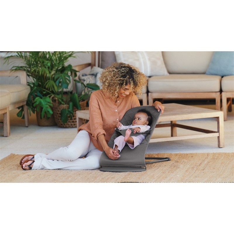 BABYBJORN BLISS WOVEN C-QUILT,ANTHRACITE SA GOOGLY EYES IGRA