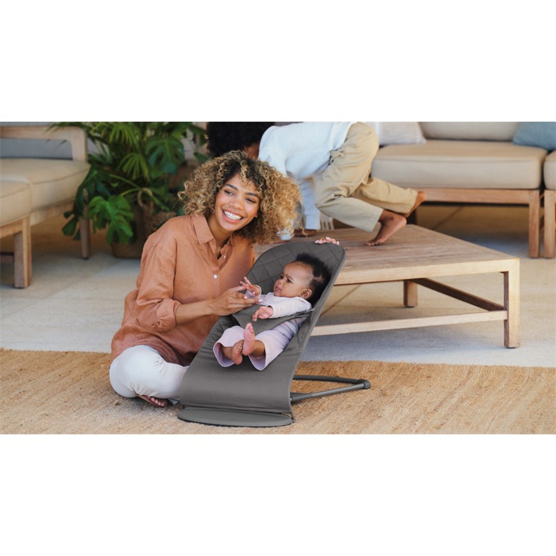 BABYBJORN BLISS WOVEN C-QUILT,ANTHRACITE SA GOOGLY EYES IGRA